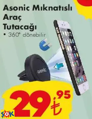 ASONİC MIKNATISLI ARAÇ TUTACAĞI ASONİC MIKNATISLI ARAÇ TUTACAĞI